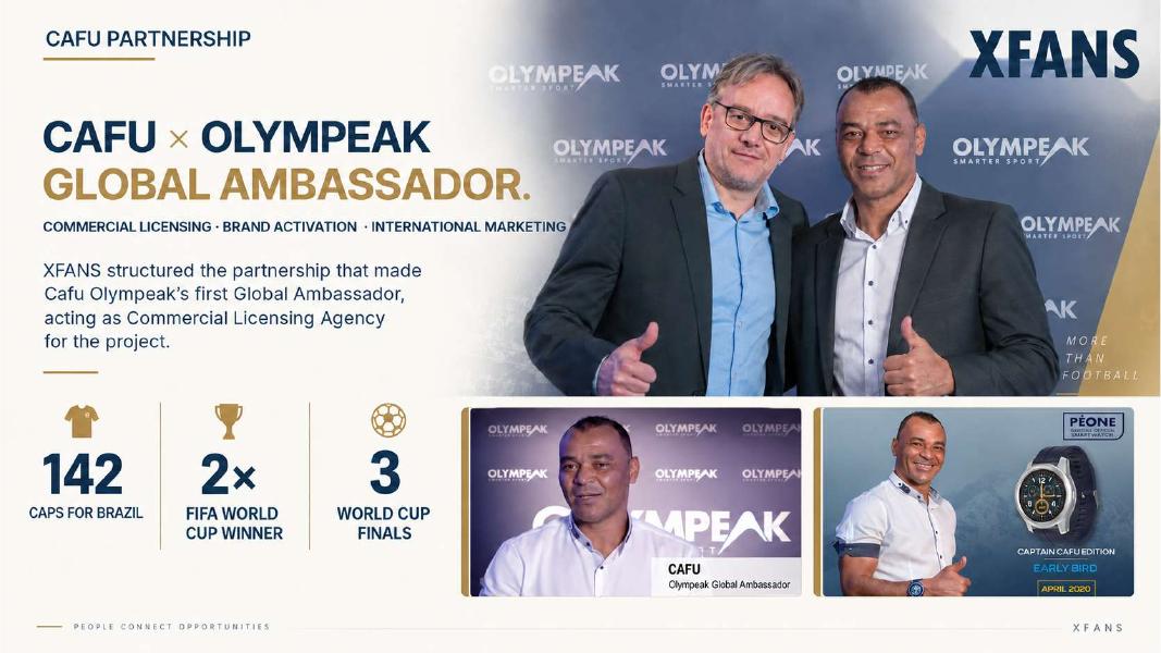 Cafu × Olympeak — Global Ambassador