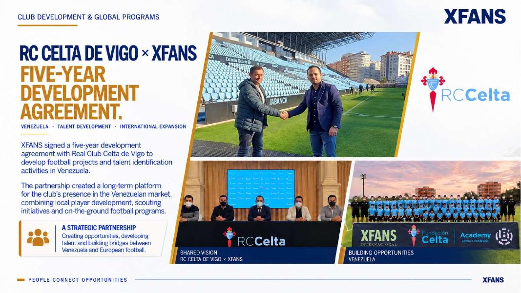 RC Celta de Vigo × XFANS — Five-Year Development Agreement