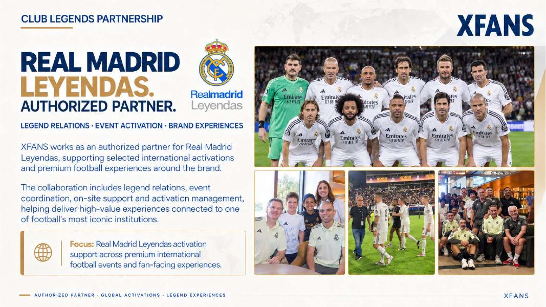 Real Madrid Leyendas — Authorized Partner